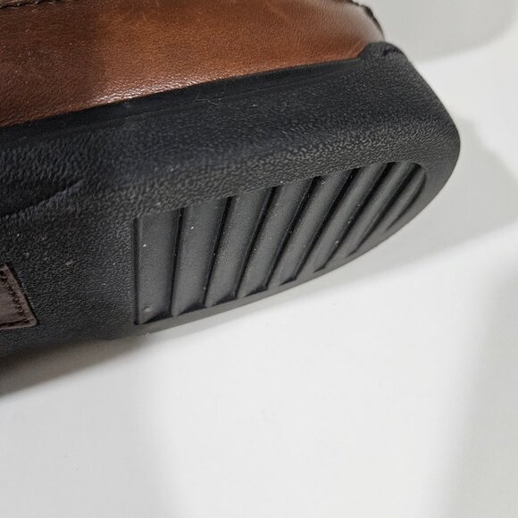 Dockers Brown Leather  Sinclair Kiltey Tassel Loafers - Picture 10 of 12